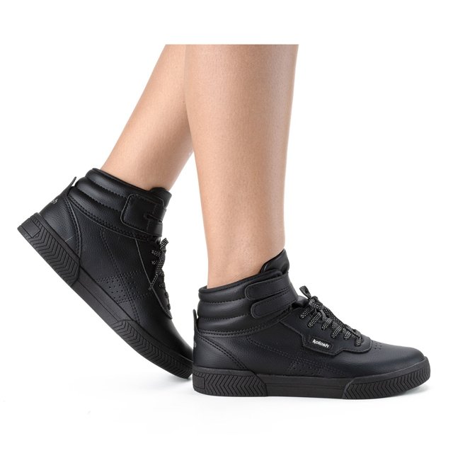 Tênis Feminino Alto Tênis Bottero Wave Cano Alto Preto Casual