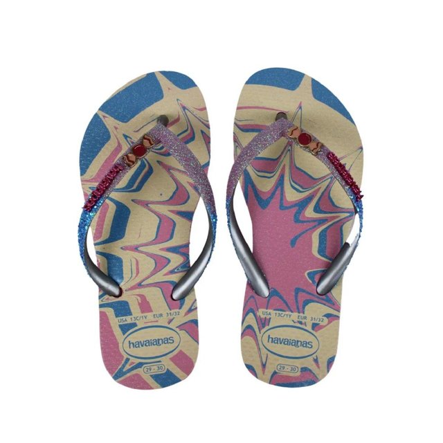 Chinelo Infantil Havaianas Kids Slim Glitter II Lojas Madalena