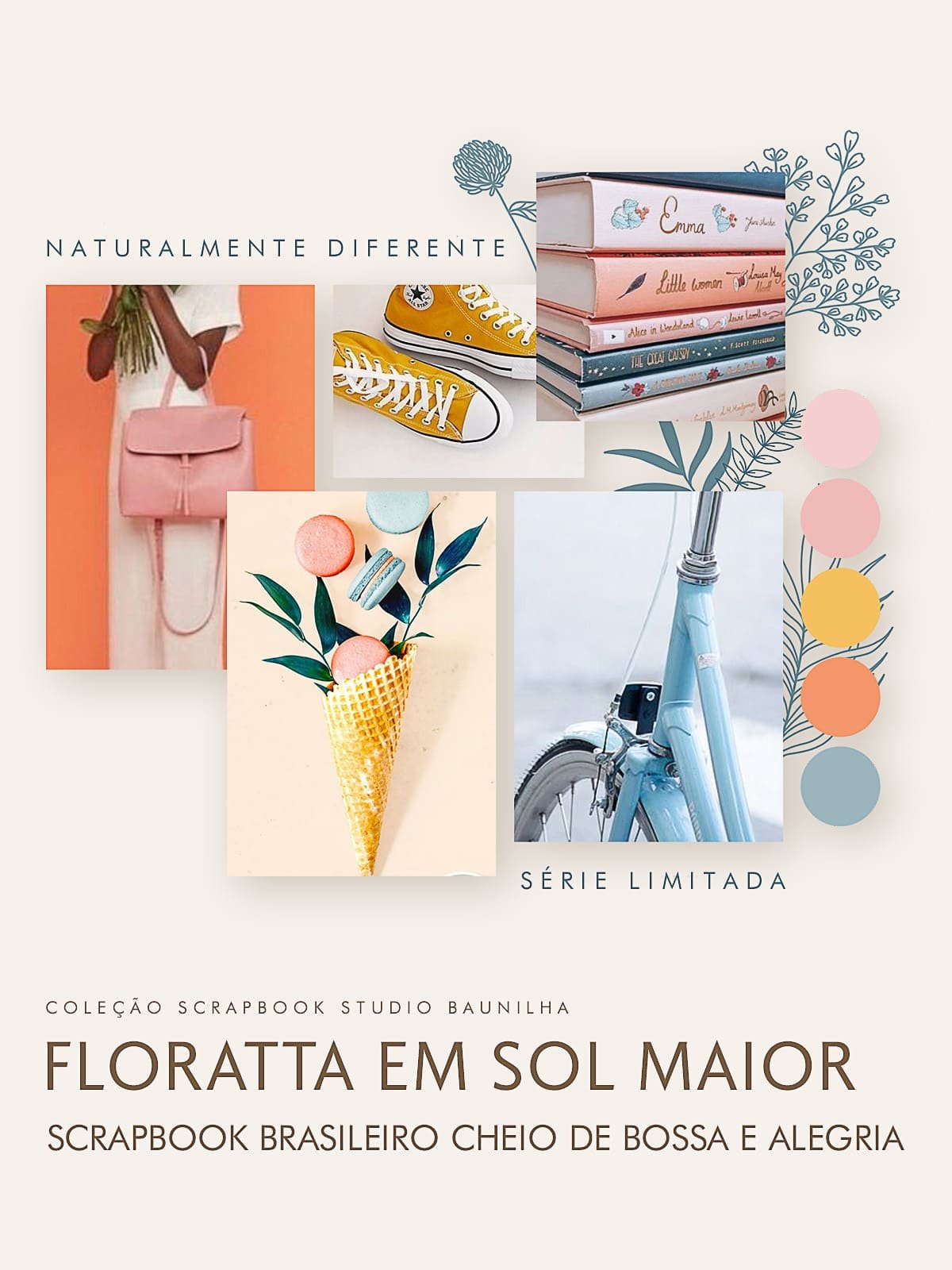 Moodboard da coleção Floratta em Sol Maior