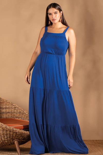 Vestido Longo Marias Elegance 51839 J22 Moda Plus Size