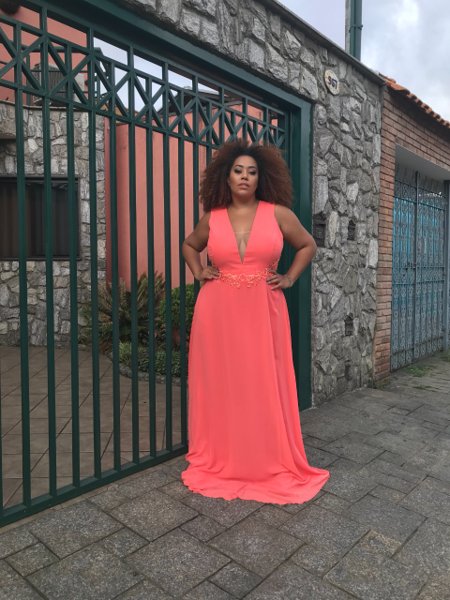 Vestido de formatura para online plus size