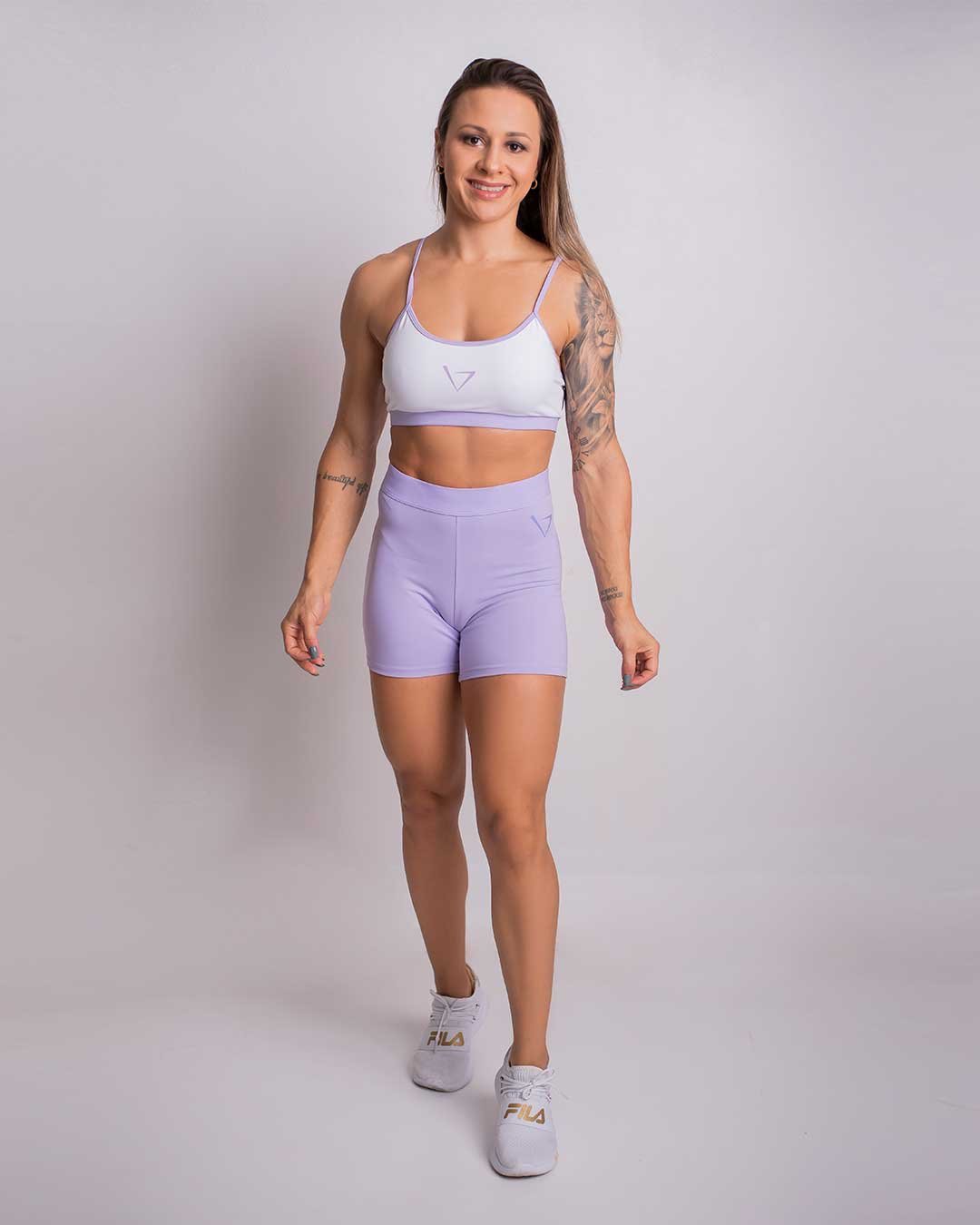 Top Fitness Fila Cropped Elastic - Feminino