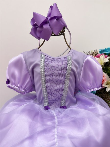 Fantasia Princesa Sofia Infantil de Luxo Completa