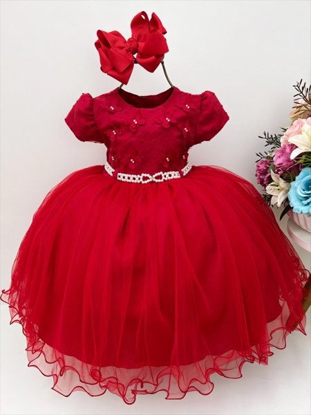 VESTIDO INFANTIL LILÁS BOLINHAS PRINCESA SOFIA CINTO PÉROLAS