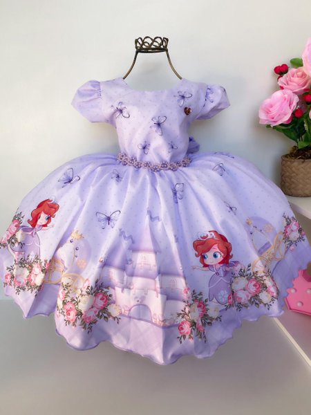 KI BONITA KIDS - Vestido Infantil Princesa Sofia