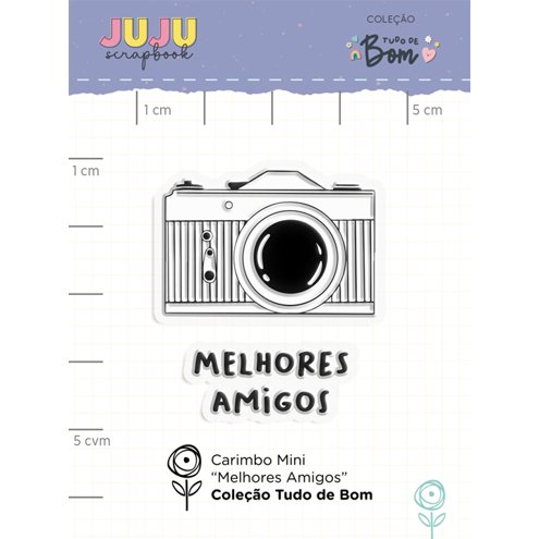 Carimbo M Juju Scrapbook Sorvetinho Coleção Tudo de Bom