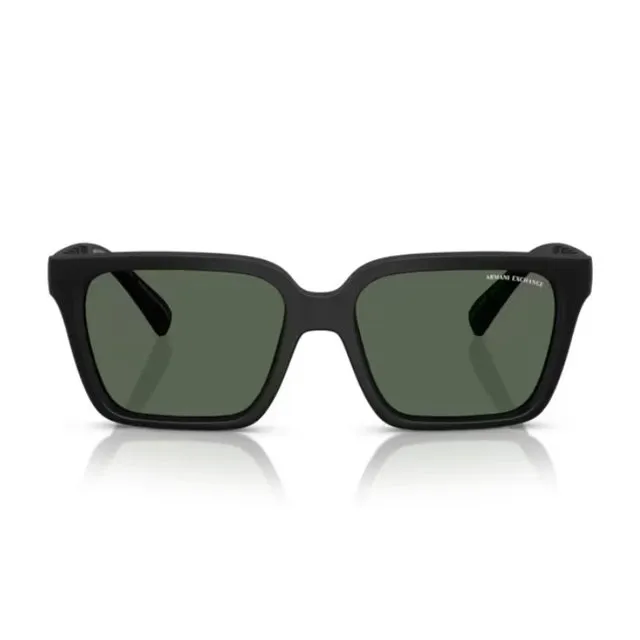 Óculos de Sol Armani Exchange AX4147S Preto Fosco com Verde