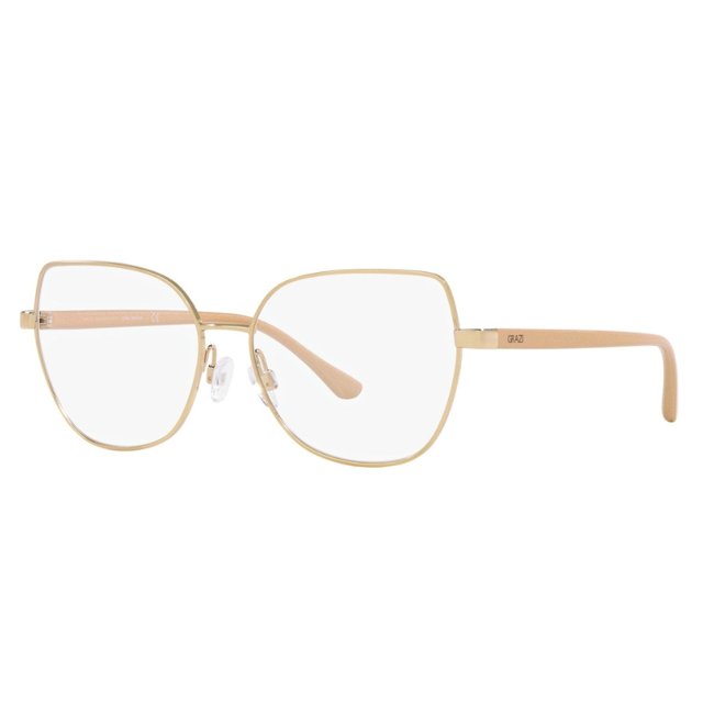 Óculos de Grau Grazi GZ1022 Metal Dourado com Nude | Univisão Ótica
