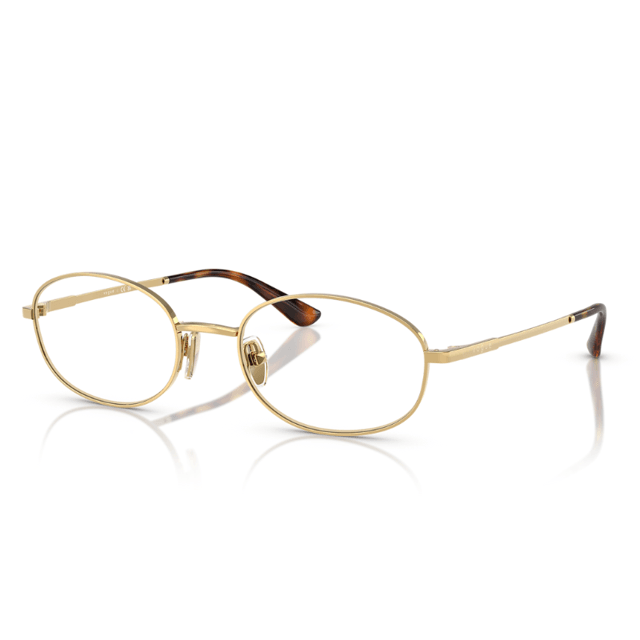 オウ Óculos de Grau Oval Vogue VO4326 Metal Dourado Brilho | Univisão Ótica