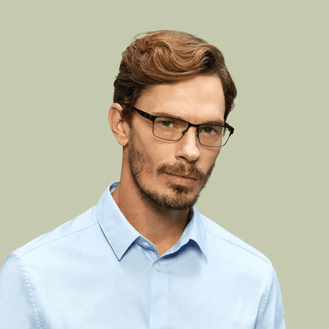 Óculos de Grau Masculino Polo Ralph Lauren PH1147 Preto Fosco Metal