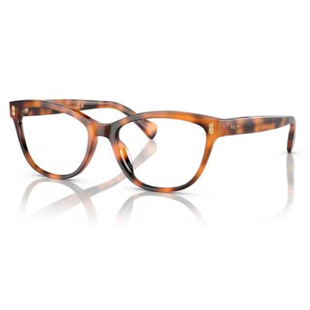 Óculos de Grau Ralph Lauren RA7152U Marrom Havana Brilho