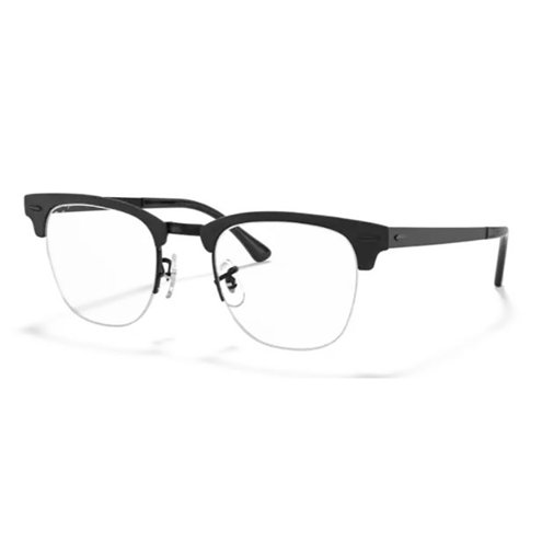 oculos-de-grau-rayban-clubmaster-metal-rx3716-preto-fosco
