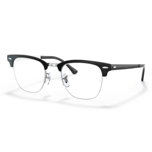 oculos-de-grau-rayban-rx3716vm-preto-com-prata-clubmaster-metal