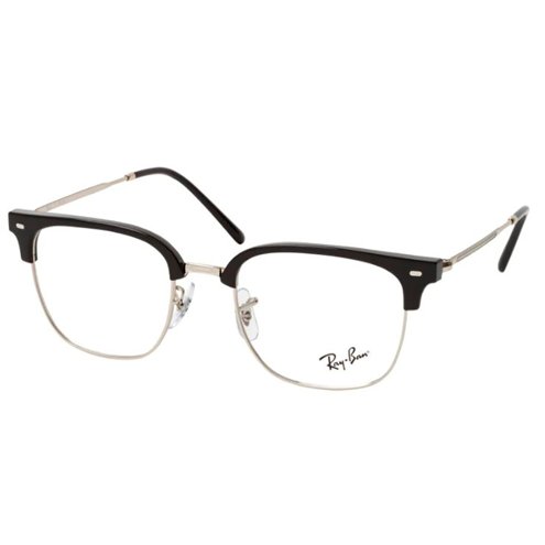 oculos-de-grau-rayban-rx7216-new-clubmaster-preto-prata
