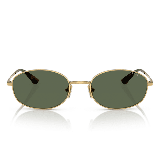 メガネ・老眼鏡 WILLSON OVAL SunShade Óculos de Sol Vogue VO4323S Oval Dourado com Verde | Univisão Ótica