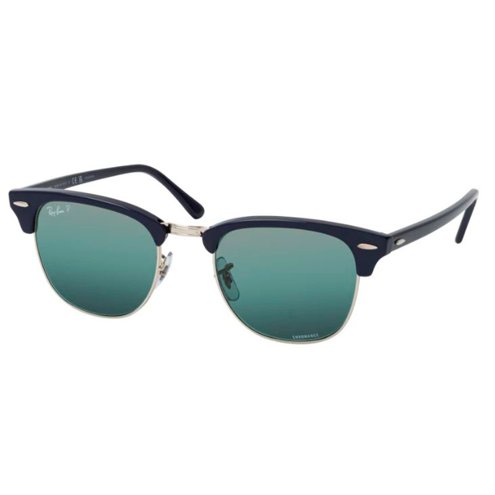 oculos-de-sol-rayban-clubmaster-chromance-polarizado-espelhado-azul-original
