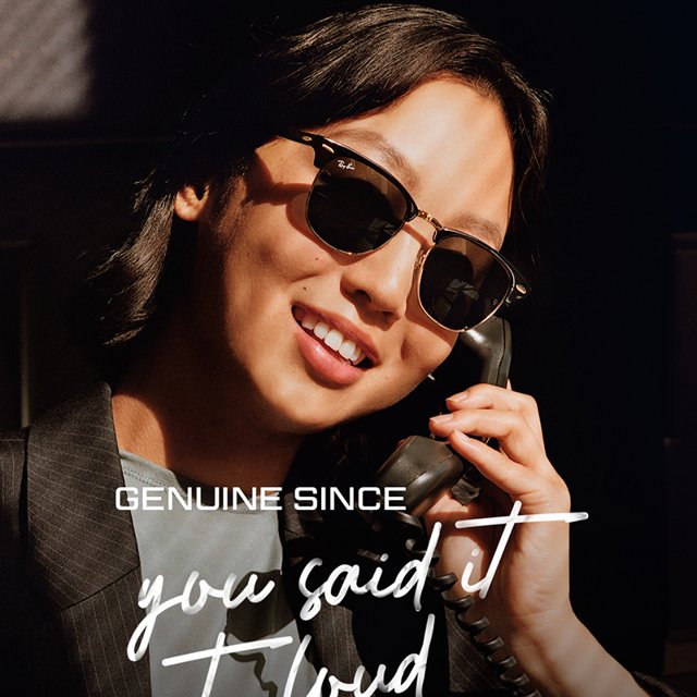 Ray-Ban RB3016 CLUBMASTER レイバン Ray-Ban RB3016 Clubmaster Chromance XL (55 - 21) com Lentes Prata