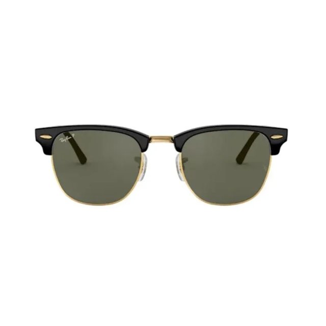 Rayban サングラス RB-3016 CULB MASTER⑨ Óculos de Sol Ray Ban Clubmaster Polarizado RB3016 Preto e Dourado