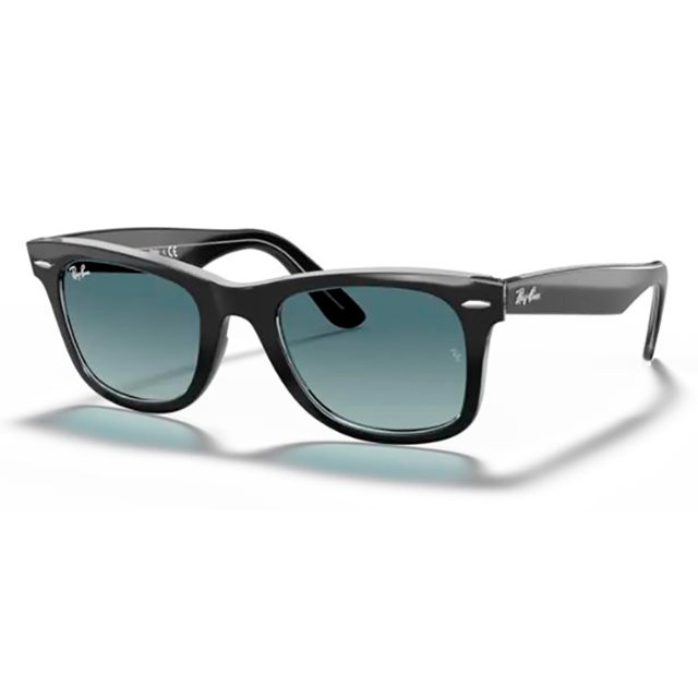 Óculos de Sol RayBan Wayfarer RB2140 Preto com Azul Degradê