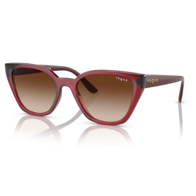 Óculos de Sol Feminino Vogue VO5417SL Vermelho Translúcido | Univisão Ótica