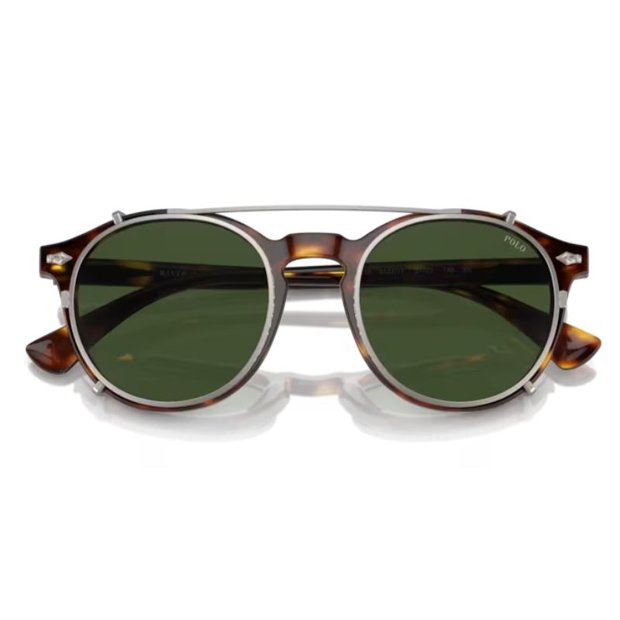 Óculos de Grau Polo Ralph Lauren Clipon PH4218 Marrom Havana