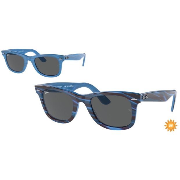 Óculos de Sol RayBan Wayfarer Change RB2140 Azul Fotocromático