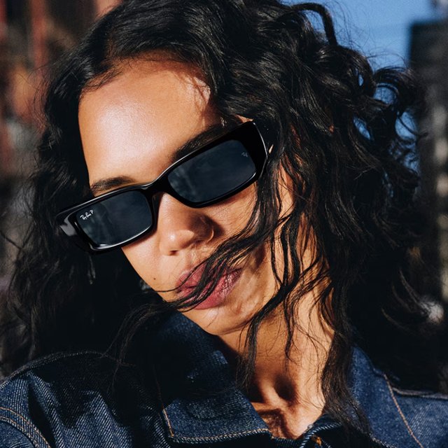 Óculos de Sol RayBan Teru RB4425 Preto Retangular | Univisão Ótica