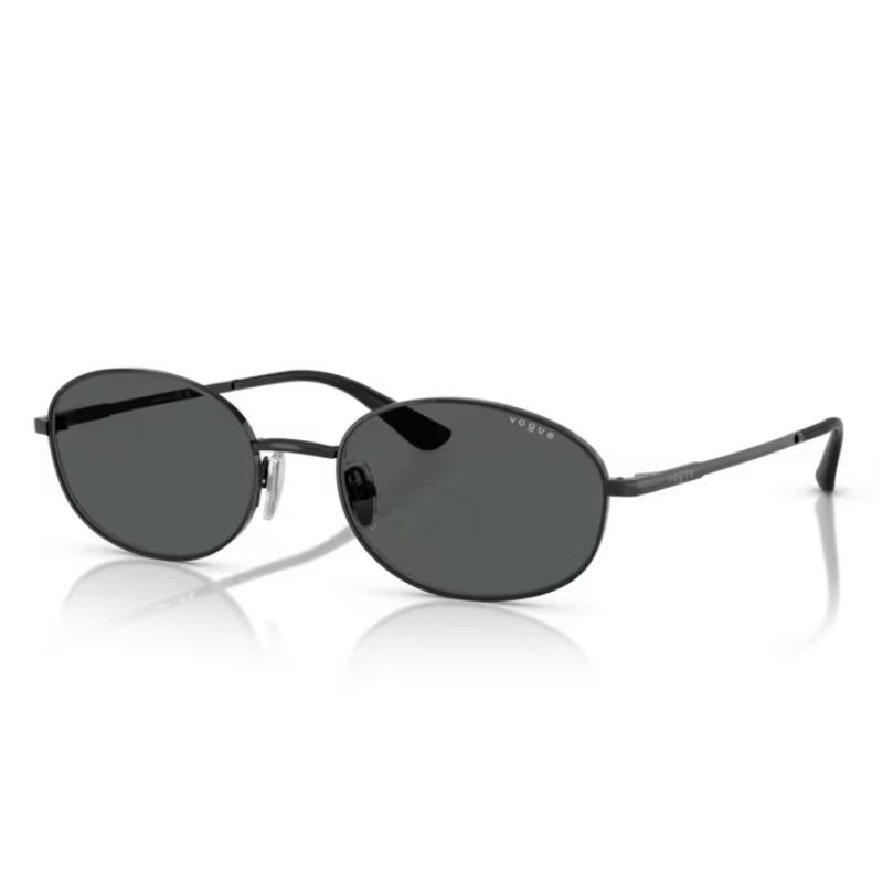 Óculos de Sol Vogue Oval VO4323S Preto Brilho Feminino | Univisão