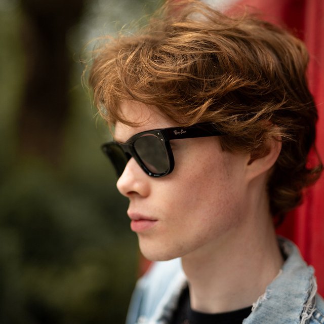 Óculos de Sol RayBan Wayfarer Reverse RBR0502S Preto Brilho