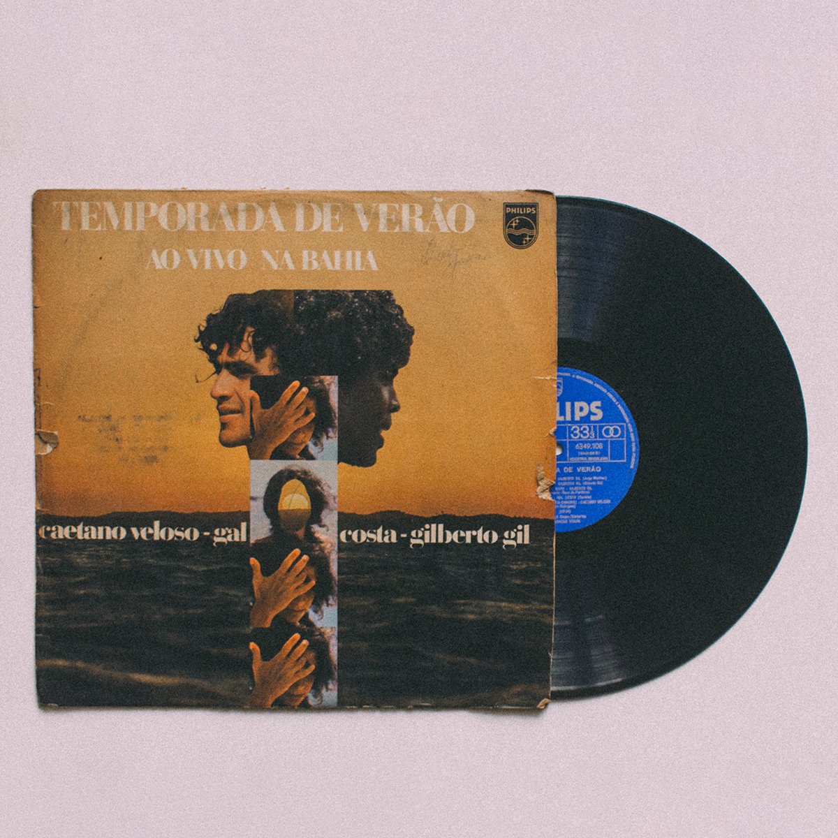 Lp Vinil Temporada De Verão ao vivo na Bahia - Caetano Veloso, Gal