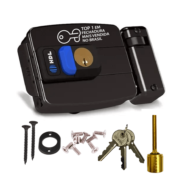 FECHADURA ELETRICA HDL C-90 PRO - ABERTURA PARA DENTRO AJ BOTAO