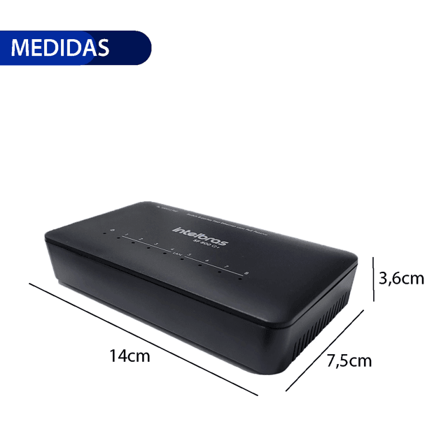 SWITCH 8 PORTAS NaO GERENCIaVEL SF 800 Q+ | Casa do Telecom