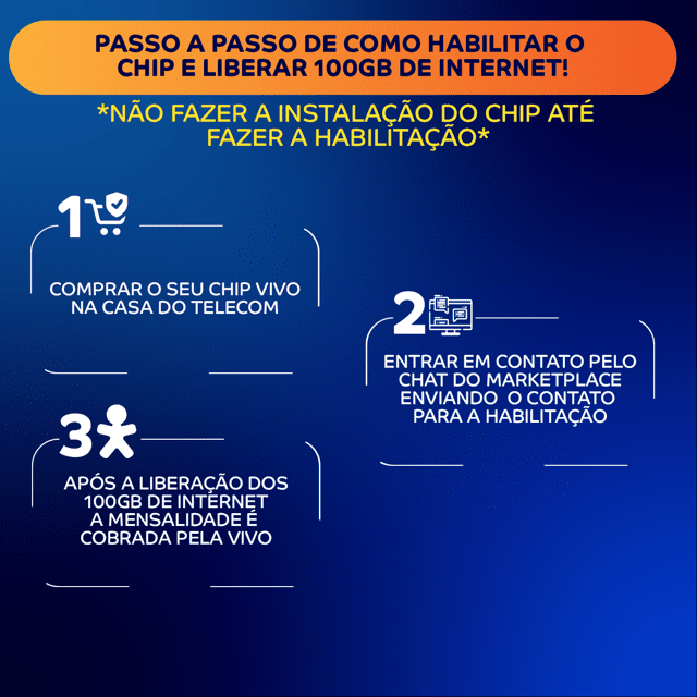 CHIP VIVO SIM CARD 4G Casa do