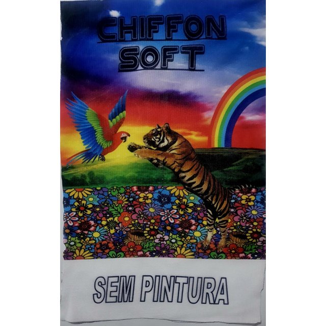 Tecido Chiffon Soft Personalizado em Pedaços (145cm X 100cm)