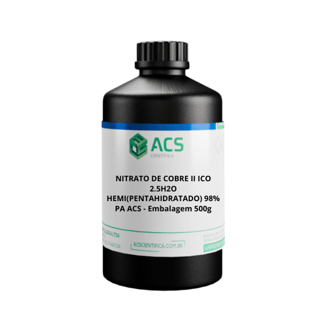 NITRATO DE COBRE II ICO 2.5H2O HEMI(PENTAHIDRATADO) 98% PA ACS ...