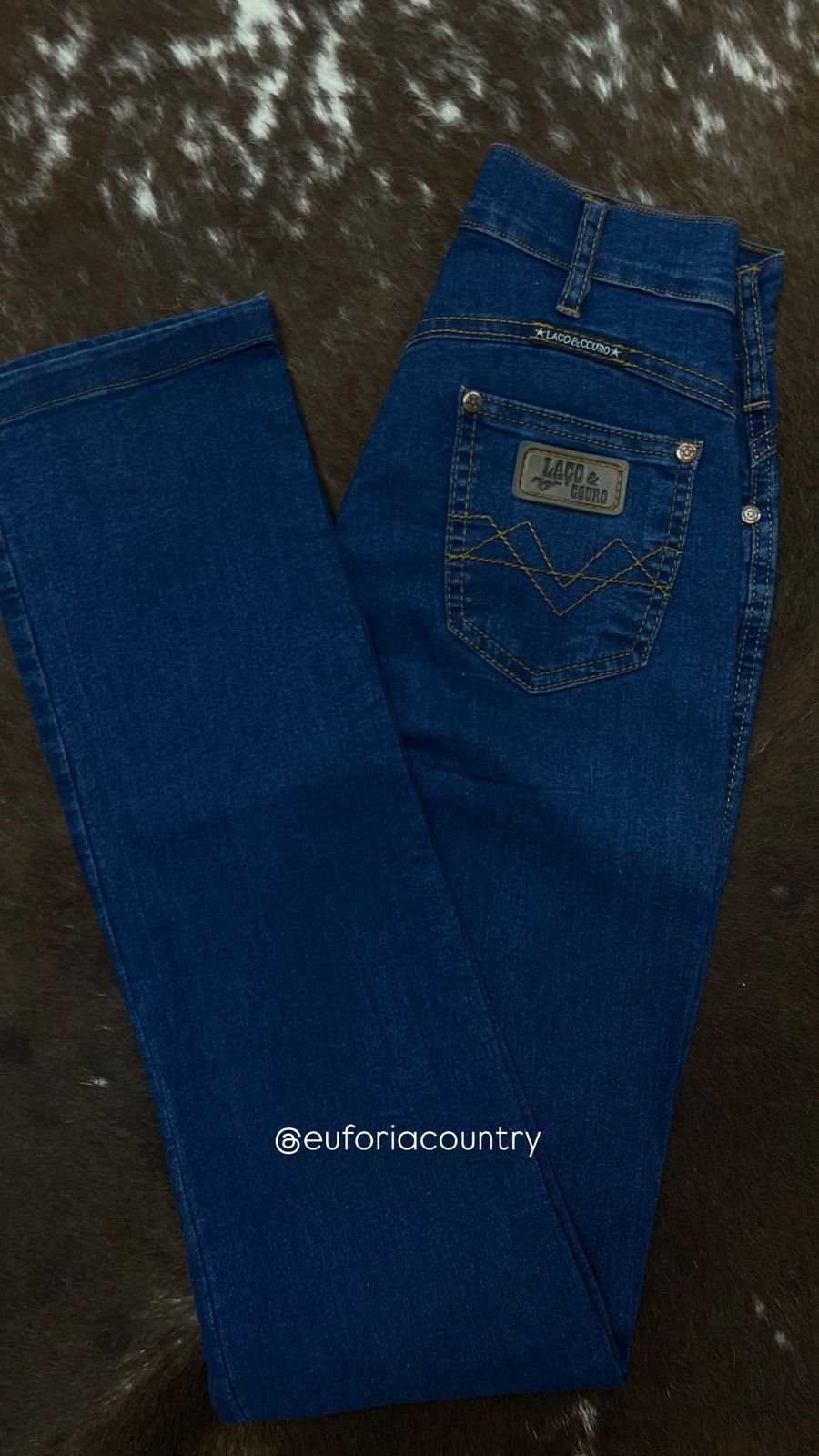 REF 606 - CALÇA COUNTRY FEMININA TRADICIONAL - LAÇO DE COURO | Euforia ...
