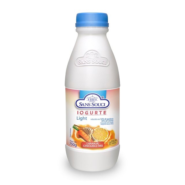 Iogurte light de Laranja, cenoura e mel – 750g