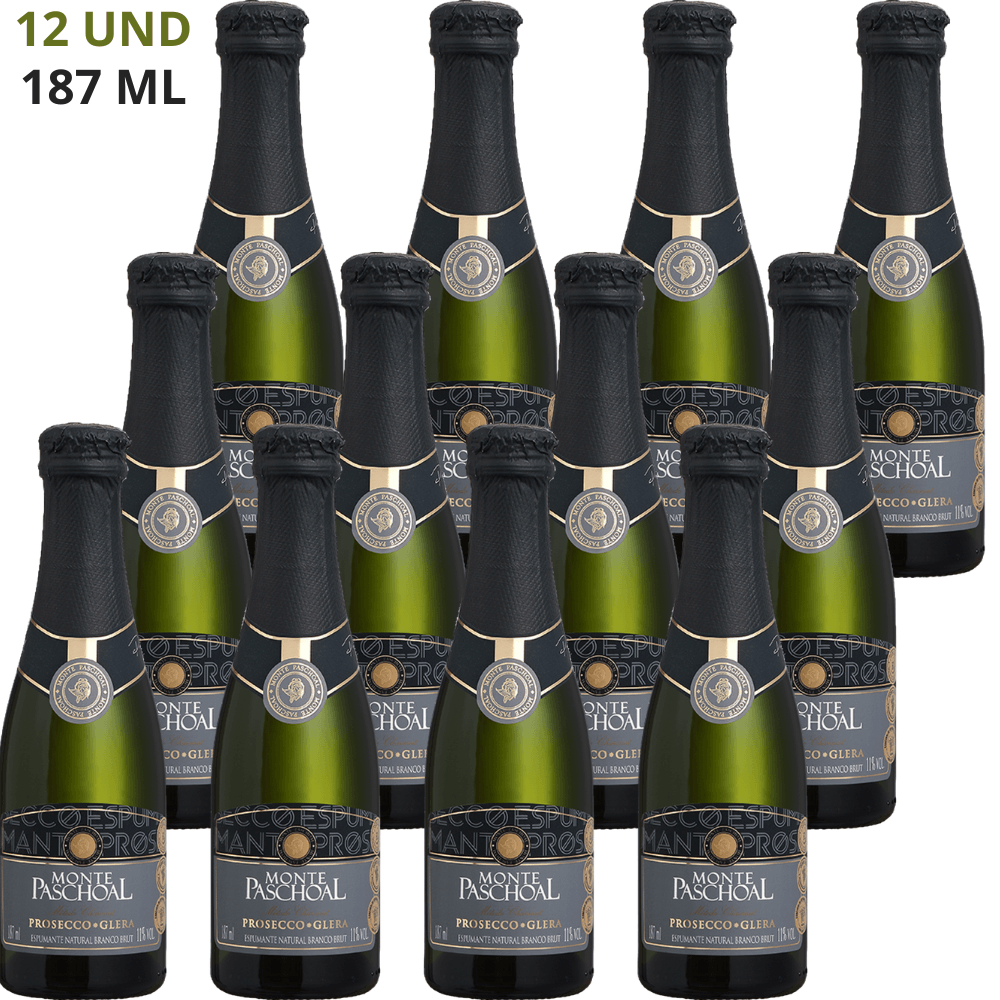 Mini Espumante Prosecco Monte Paschoal 12 x 187 ml | Odre Wine