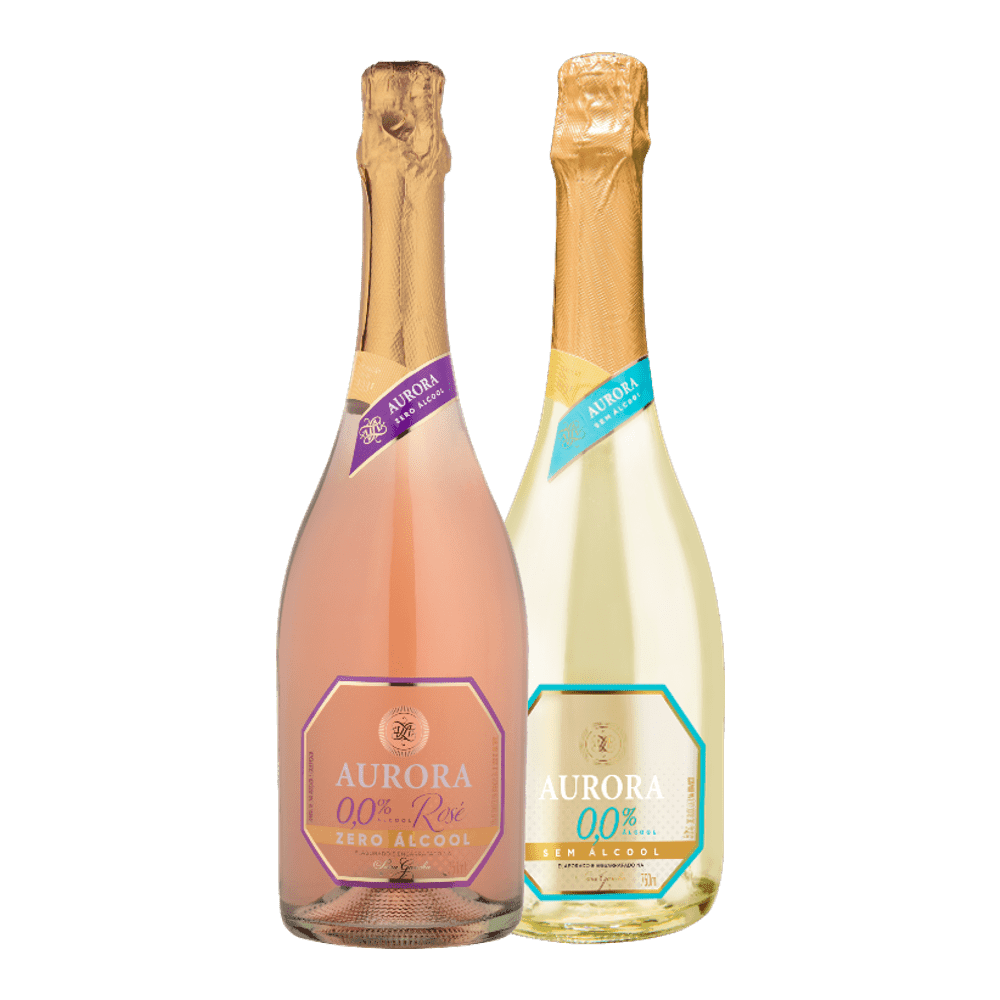 KIT 2 ESPUMANTE MOSCATEL AURORA SEM ÁLCOOL 750 ML | Odre Wine