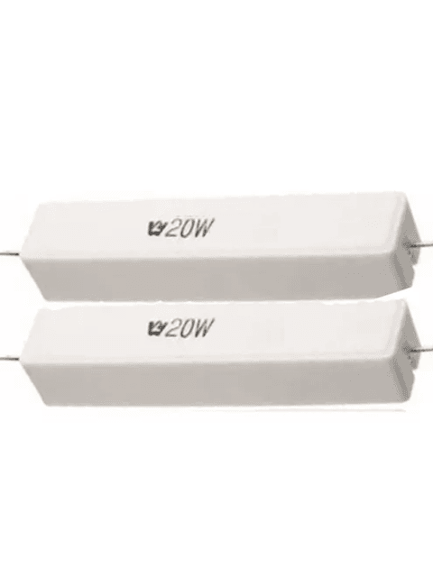 6r8 RESISTOR 6R8 20W 5% PORCELANA | Erkatron Comercial Eletrônica