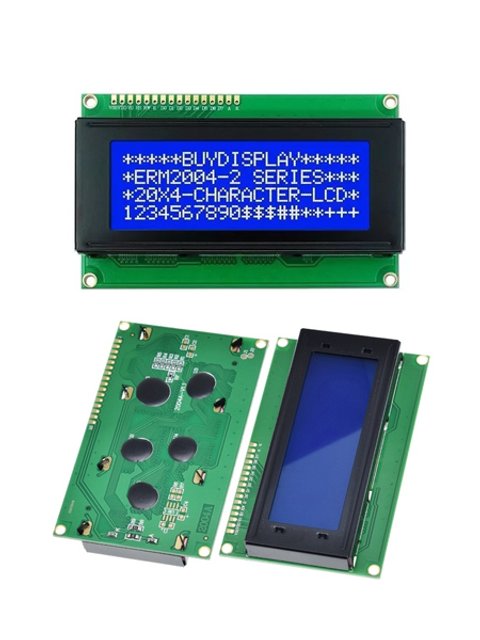 DISPLAY CRISTAL LIQUIDO 20X4 AZUL C/ BACK LCD2004A | Erkatron Comercial ...