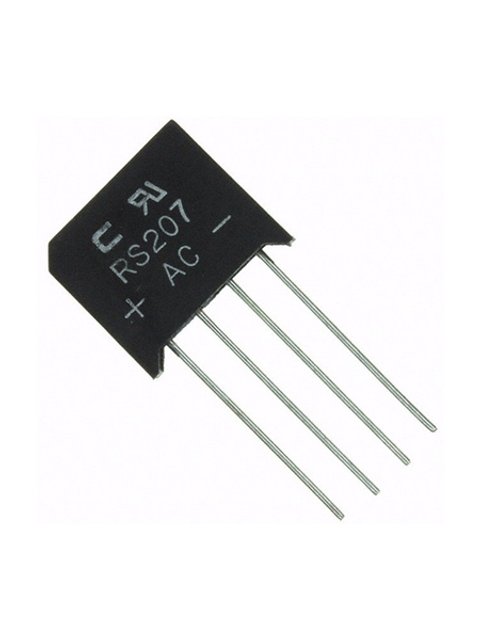 PONTE RETIFICADORA RS207 / KBP207 | Erkatron Comercial Eletrônica