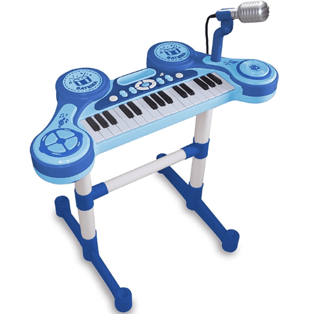 Piano Eletrônico Primeiro Grande Show (Azul ) - Unik Toys