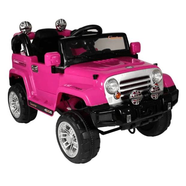 Carro Jeep Para A Barbie Com Controle Remoto Rosa