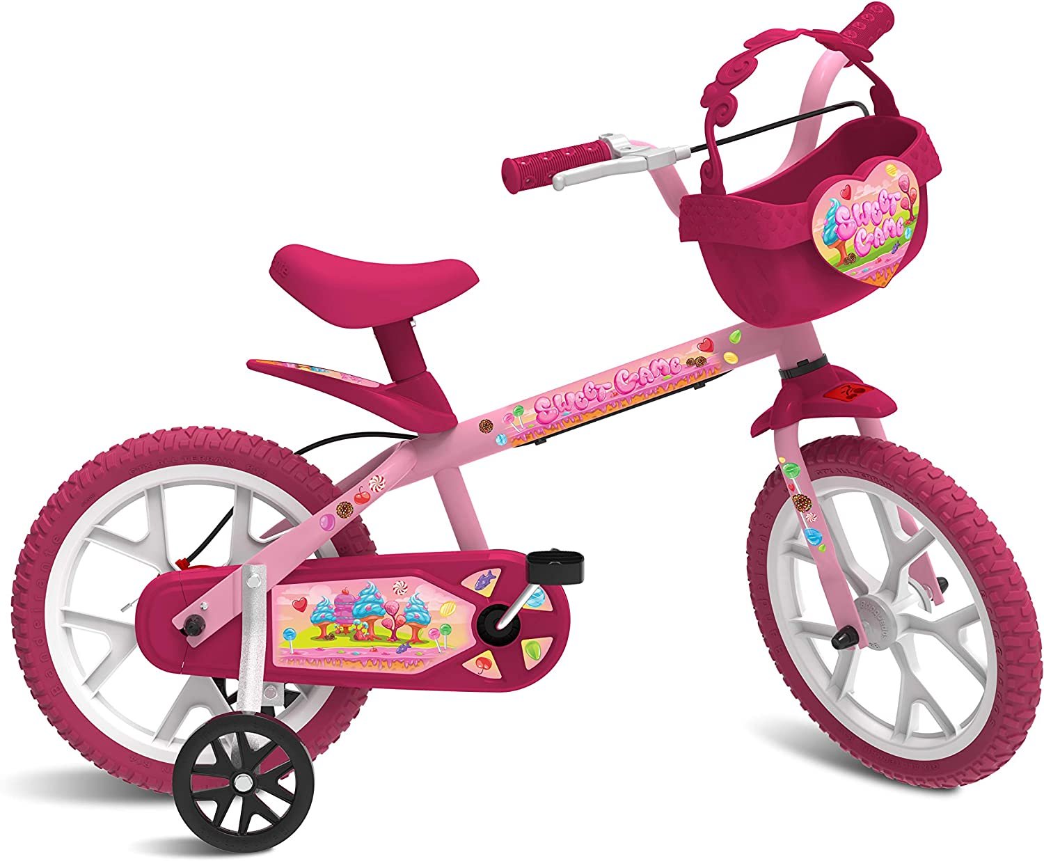 Bicicleta Aro 16 Moto Cross Rosa - Uni Toys
