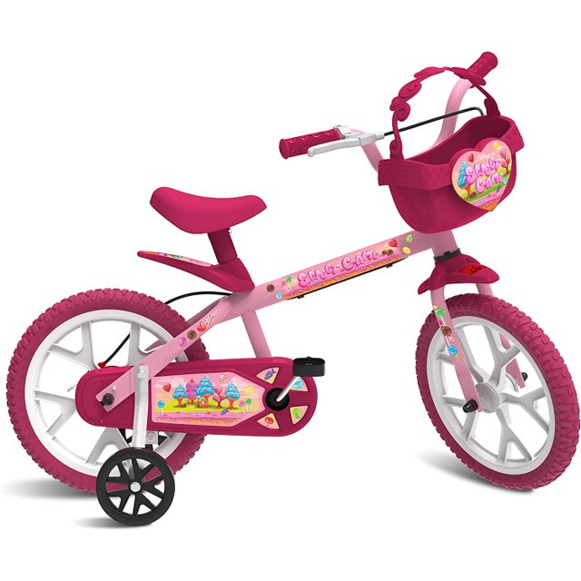 Bicicleta Aro 14 - Sweet Game (Rosa) - Bandeirante