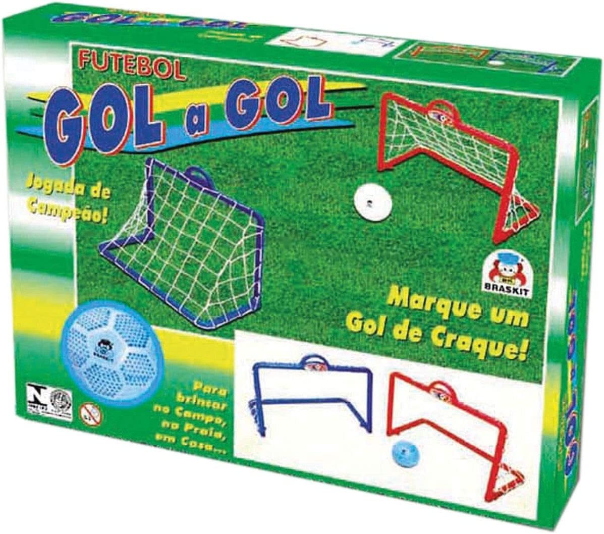 Jogo Futebol Gol A Gol Fácil Com Bola - Braskit em Promoção na