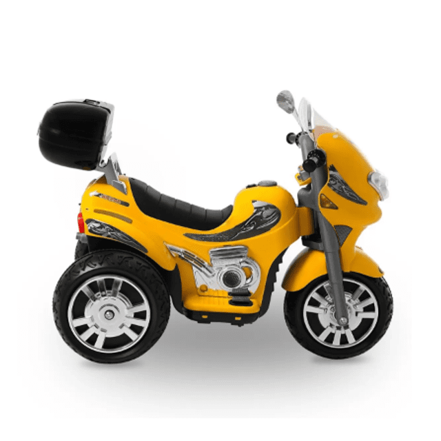 Moto Eletrica Biemme Sprint Turbo 12V com Capacete Preta Boy em