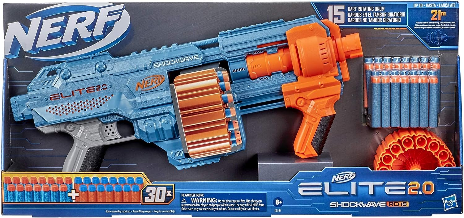 Lançador Metralhadora Automática Estilo Nerf Com 40 Dardos 