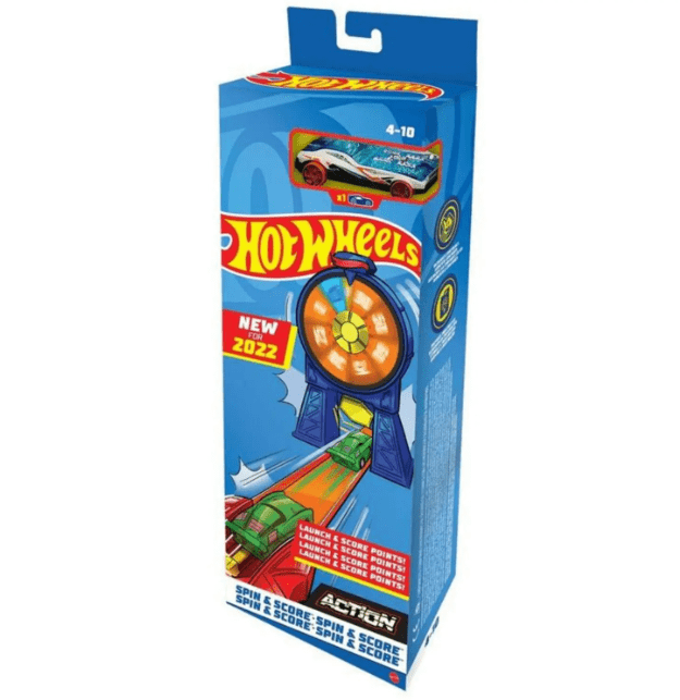 Lançador e Pista - Hot Wheels Action - Girar e Marcar - Mattel